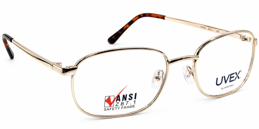 UVEX FC709 GOLD SAFETY EYEGLASSES FRAMES 51-19-140 ANSI Z87
